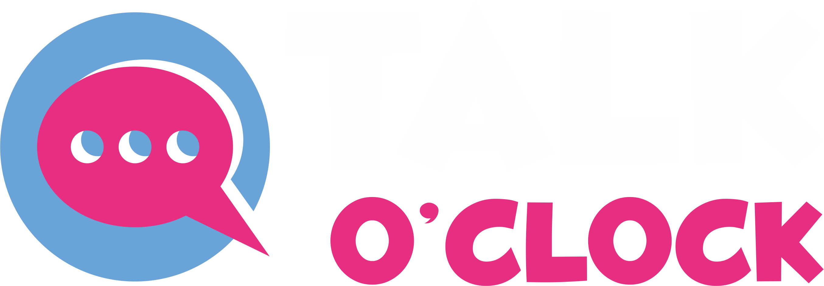 logo białe talkoclock